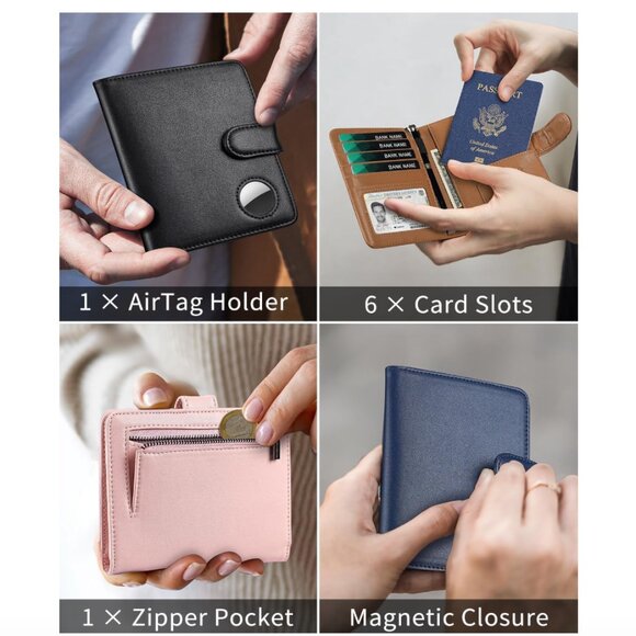 Serovi Airtag RFID Wallet/Passport Holder - Picture 2 of 6